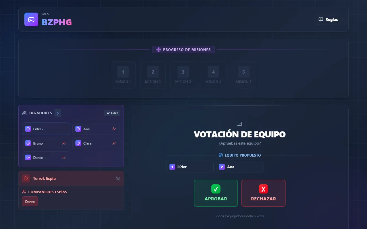 The Resistance — team vote in progress